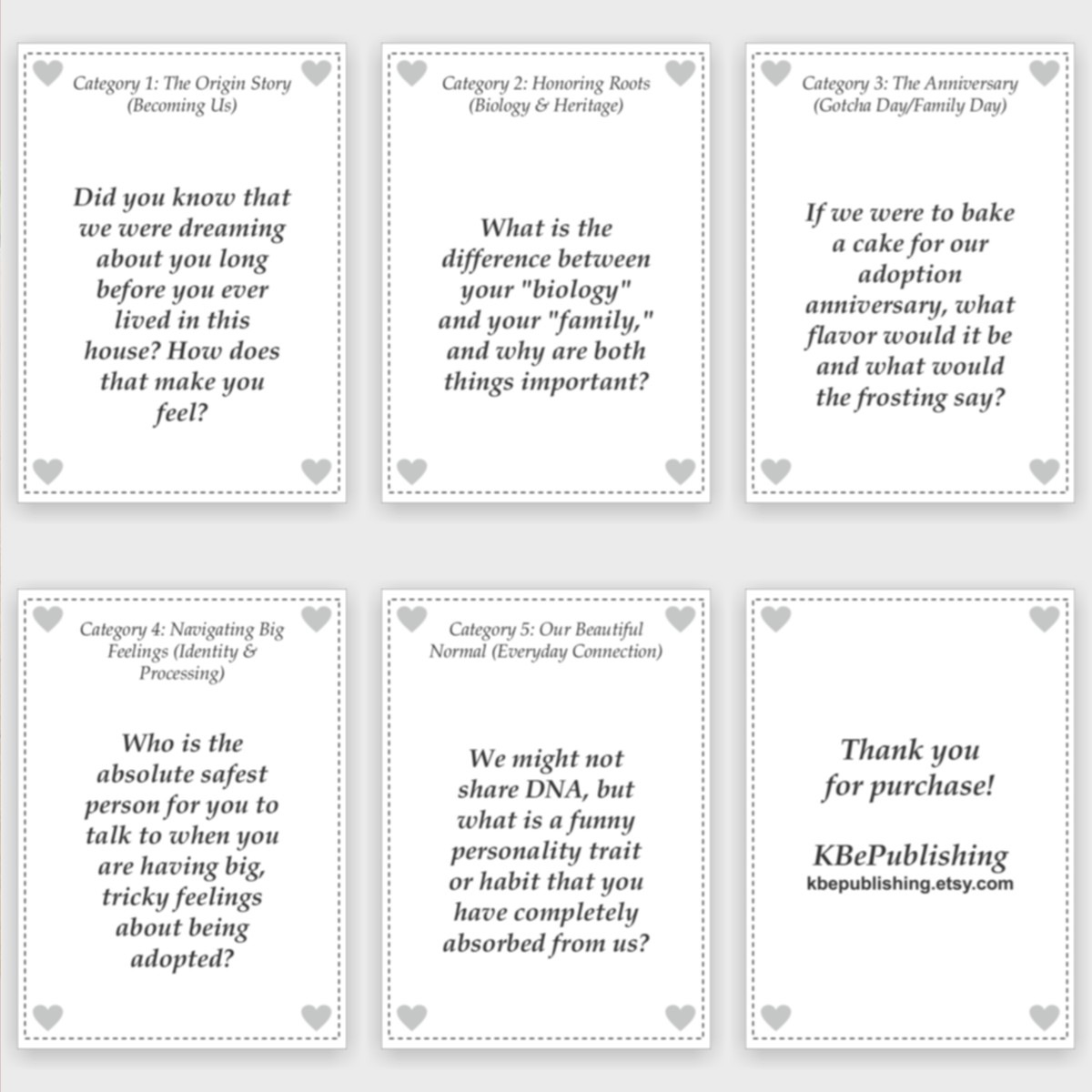 Adoption Milestone Cards | Gotcha Day Activities | Adoptive Family Game Printables - View 4
