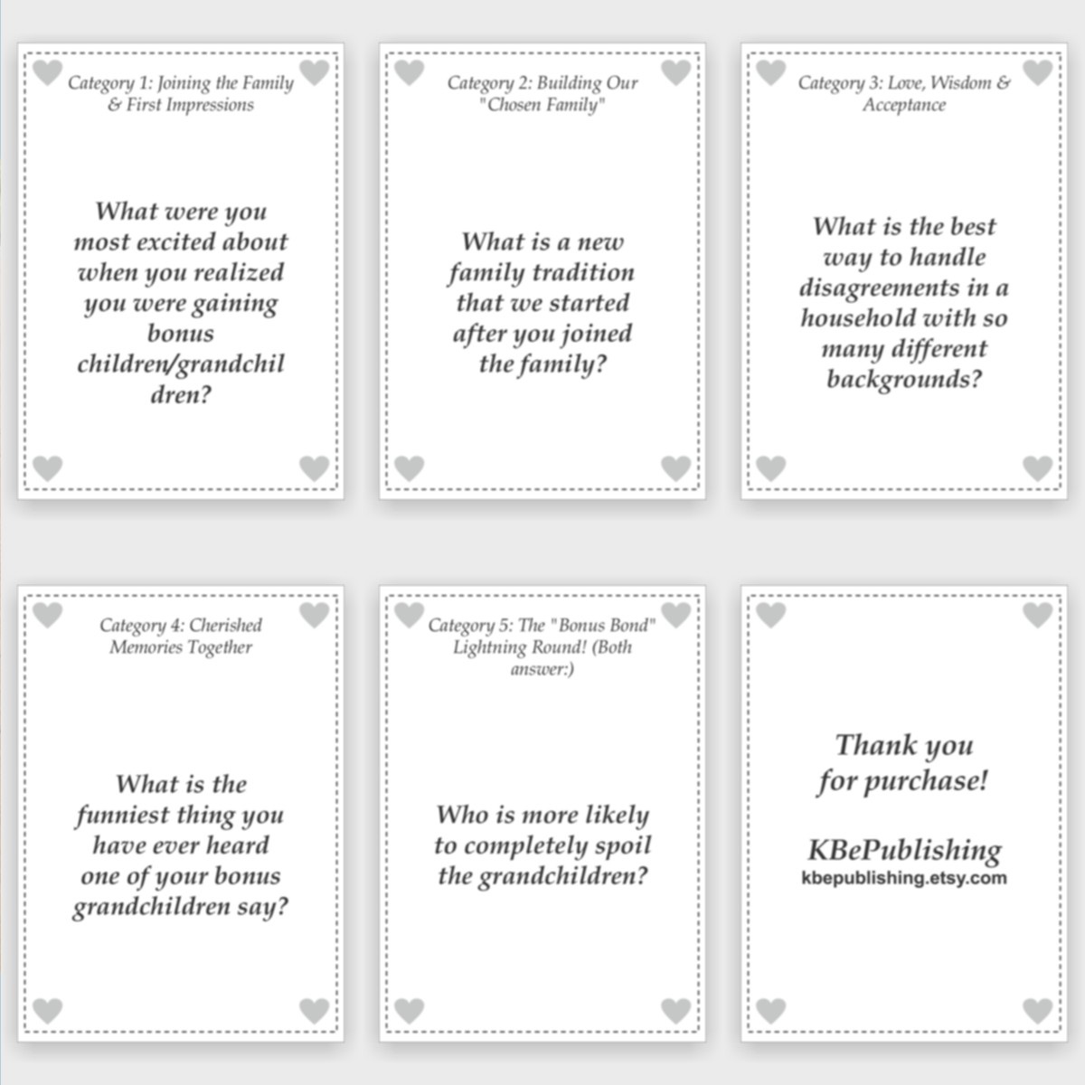 Bonus Grandma Conversation Cards - View 4