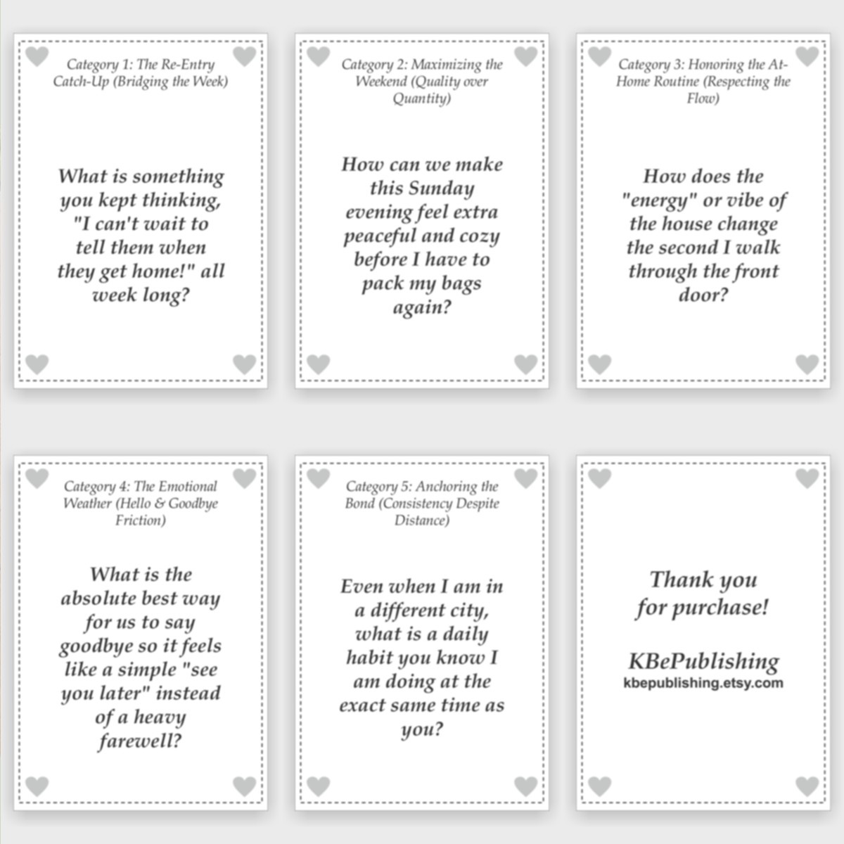 Commuter Parent Conversation Cards | Weekend Parent Routine | Working Away From Home | Family Bonding PDF - View 4