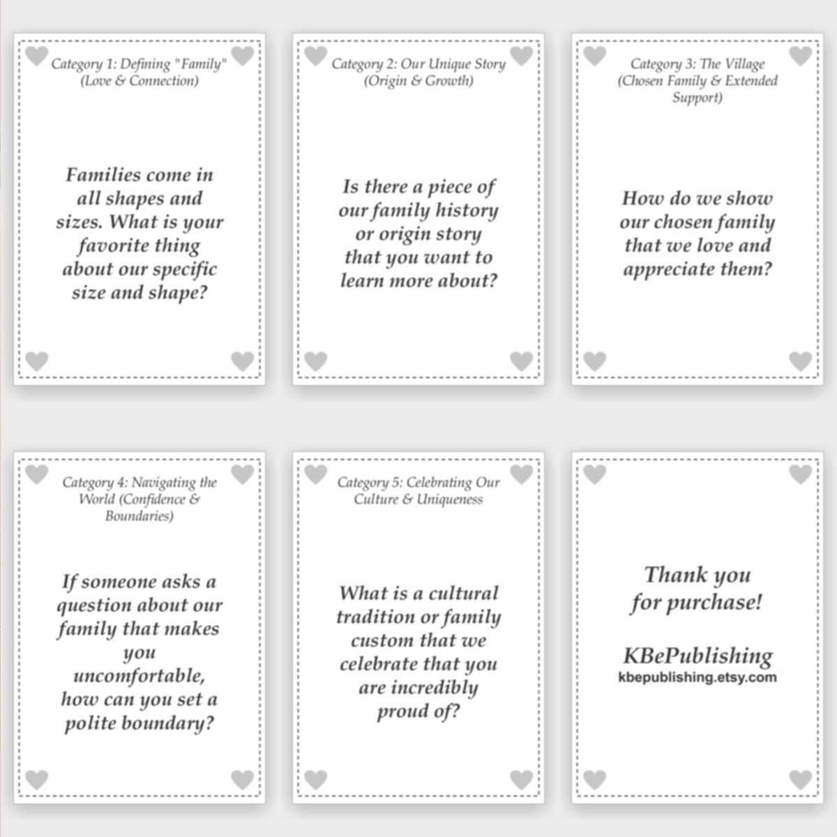 Modern Family Conversation Cards | Diverse Family Game | Adoption & Foster Printables Deck - View 4