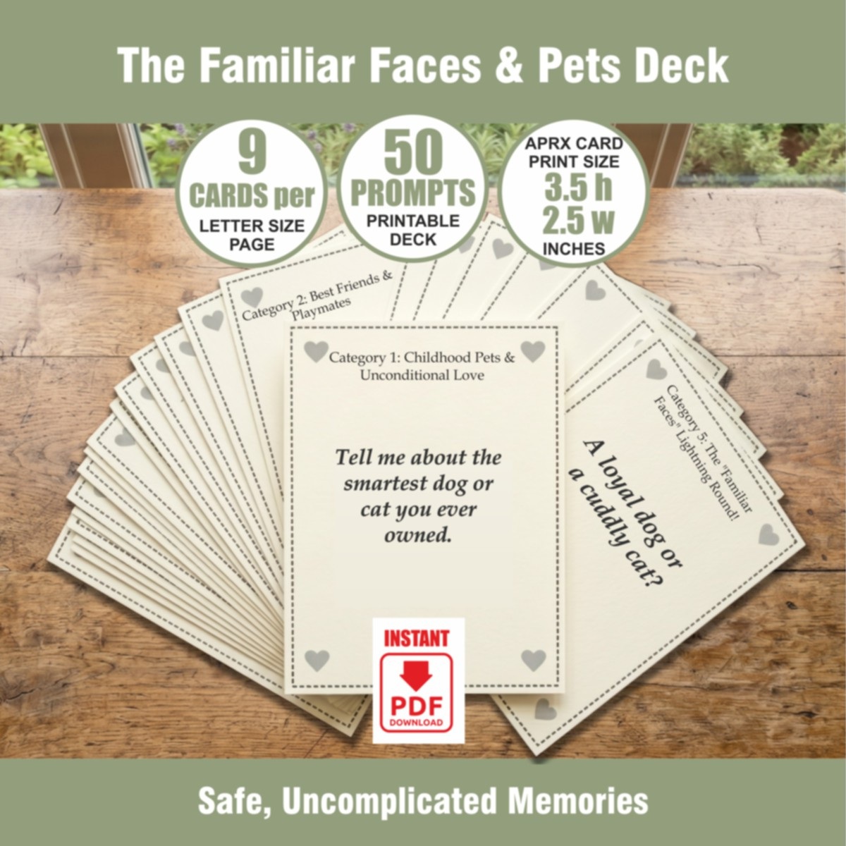 The Familiar Faces & Pets Deck - View 3
