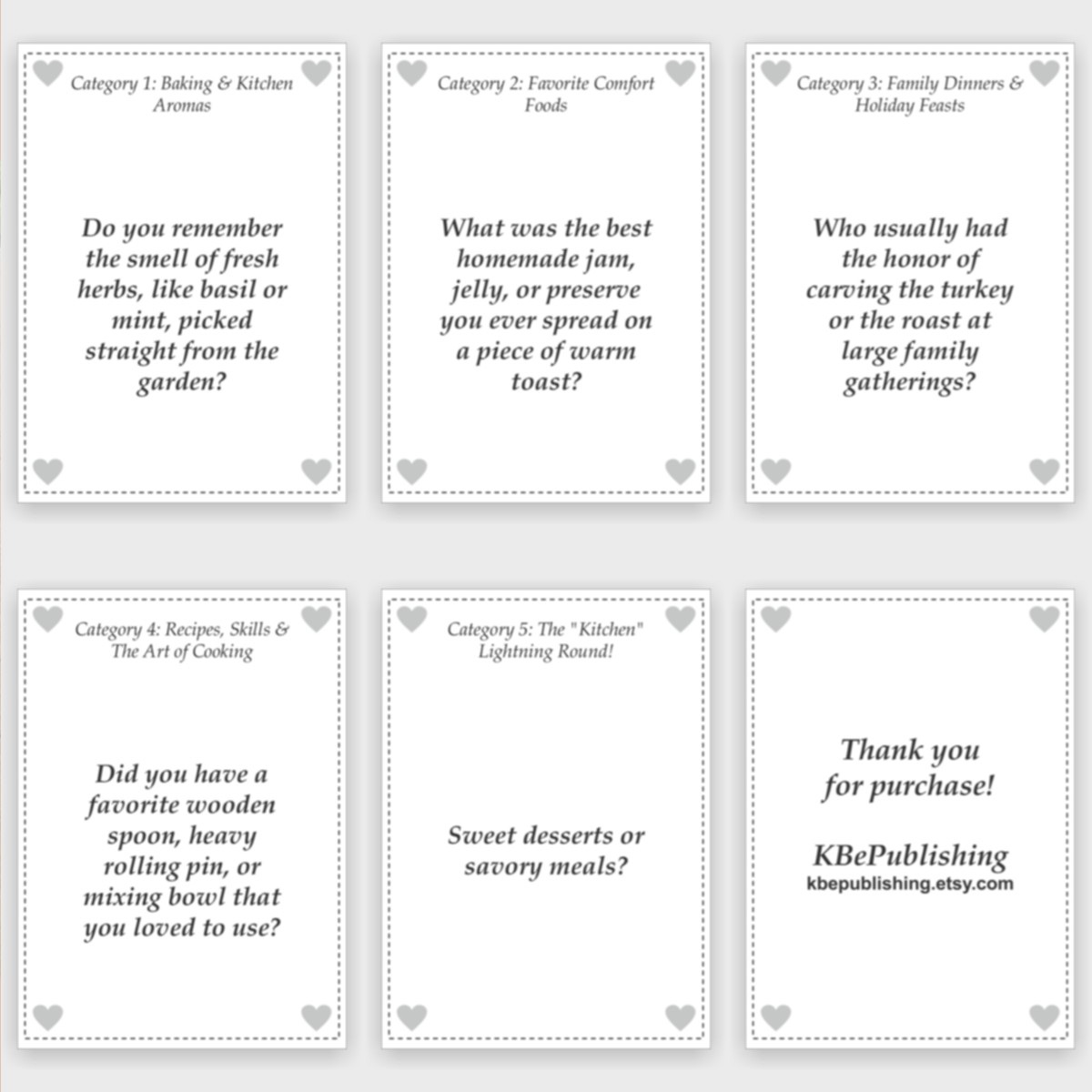 The Family Kitchen Memory Deck - View 4