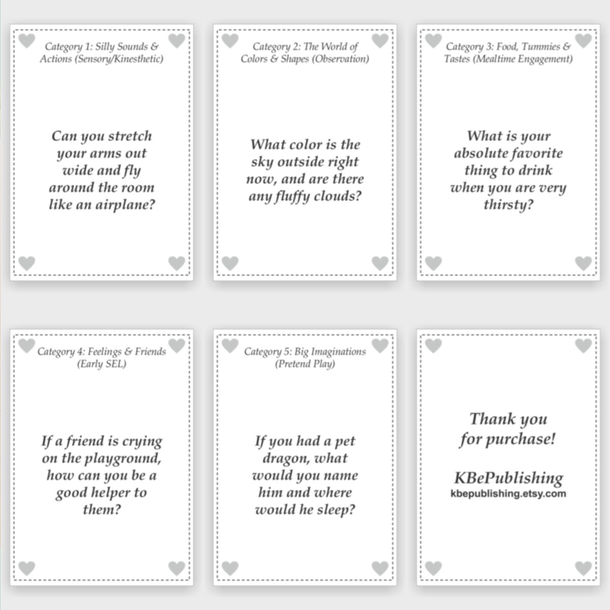 Toddler Table Talk | Preschool Conversation Cards | Early Language Game - View 4